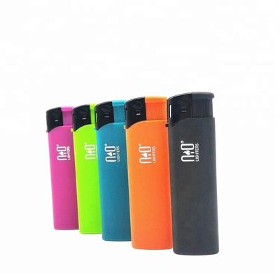 5색 플라스틱 재충전 가스 라이터 8.2*2.42*1.23cm