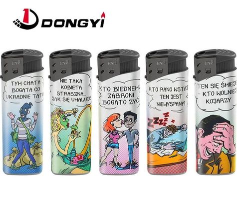 일회용 사용자 지정 레이블 쿨 도그 동위 사용자 지정 레이블과 함께 흡연 라이터 일회용