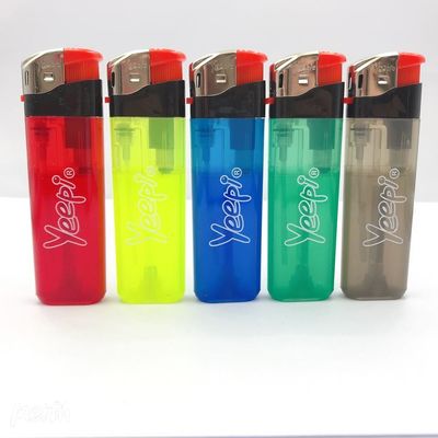 재충전 가능한 전기 가스 라이터와 함께 다채로운 플라스틱 담배 상자 1 조각 미니. 주문