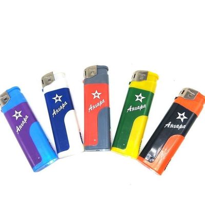 5가지 색상 화이트 LED 램프 부드러운 화염 전자 조명 가스 재충전 시거 조명