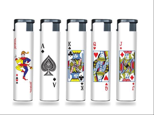 플라스틱 전등 Butane 조명기 재충전 부엌 휴대용 슬림 풍선 방지 가스 조명기
