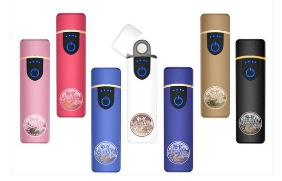 환경 친화적 인 USB 재충전 텅스텐 와이어 전자 라이터 사용자 지정 이미지 로고