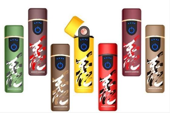 환경 친화적 인 USB 재충전 텅스텐 와이어 전자 라이터 사용자 지정 이미지 로고