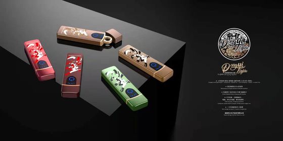 환경 친화적 인 USB 재충전 텅스텐 와이어 전자 라이터 사용자 지정 이미지 로고