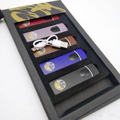 사용자 정의 USB 플라스틱 풍선 방지 전자 지문 담배 라이트커 흡연